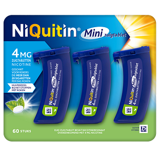 Niquitin Minizuigtabletten 4mg 60ST Niquitin Minizuigtabletten 4mg 60ST