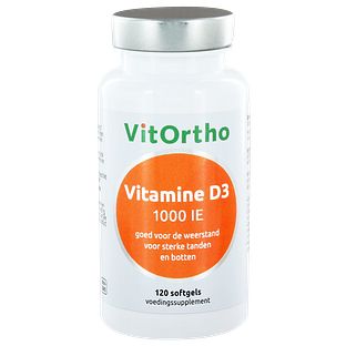 VitOrtho Vitamine D3 1000 IE Softgels 120SG