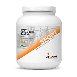 Virtuoos Whey Classic Gold Aardbei 750GR