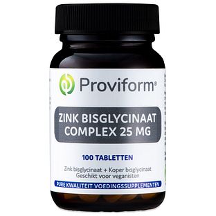 Proviform Zink Bisglycinaat Complex 25mg Tabletten 100TB