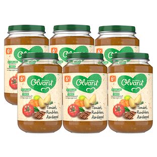 Olvarit 6m+ Tomaat Rundvlees Aardappel Wortel 200GR