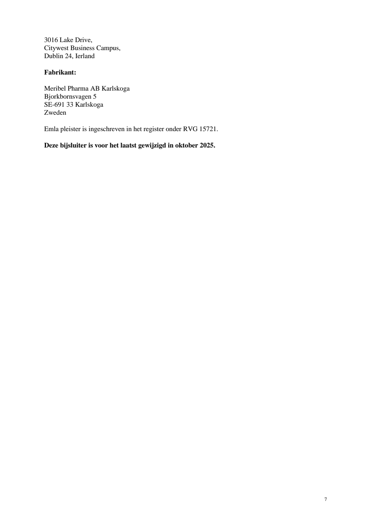 Verdovingspleister afbeelding van document #7, leaflet