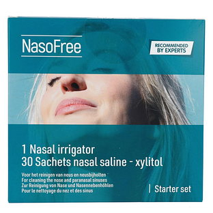 Dos Medical NasoFree Spoelzout Xylitol Startset 1ST Dos Medical NasoFree Spoelzout Xylitol Startset 1ST