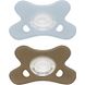 Difrax Fopspeen Natural Siliconen 0-6 Maanden Ice/Clay 2ST