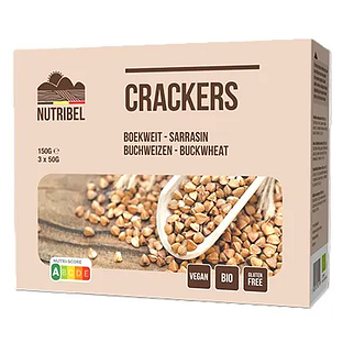Nutribel Boekweit Crackers 150GR Nutribel Boekweit Crackers 150GR