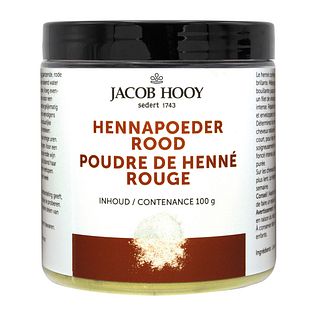 Jacob Hooy Hennapoeder Rood 100GR