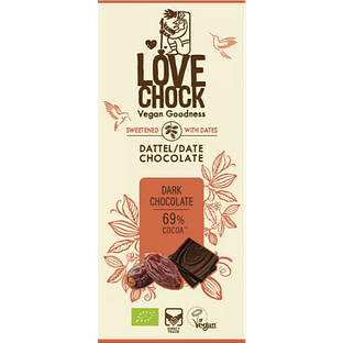 Lovechock Dark Chocolate Dadel 70GR