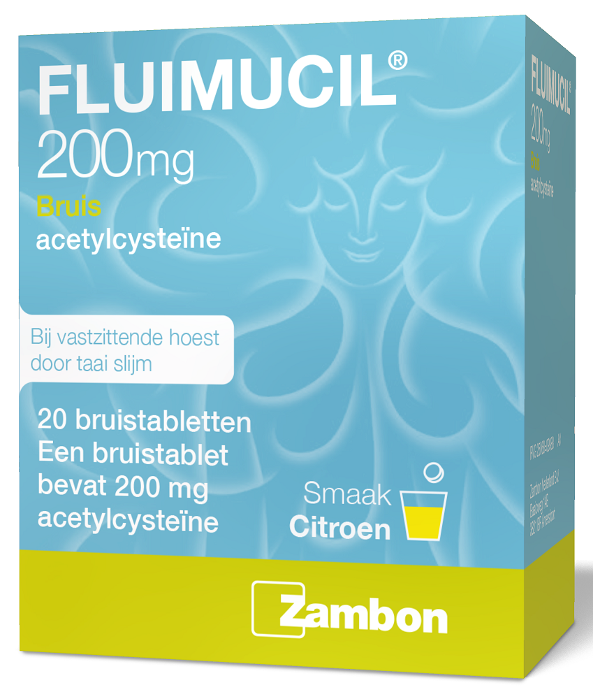 Fluimucil 200mg Bruistabletten 20st afbeelding
