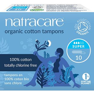 Natracare Cotton Tampons Super 10ST