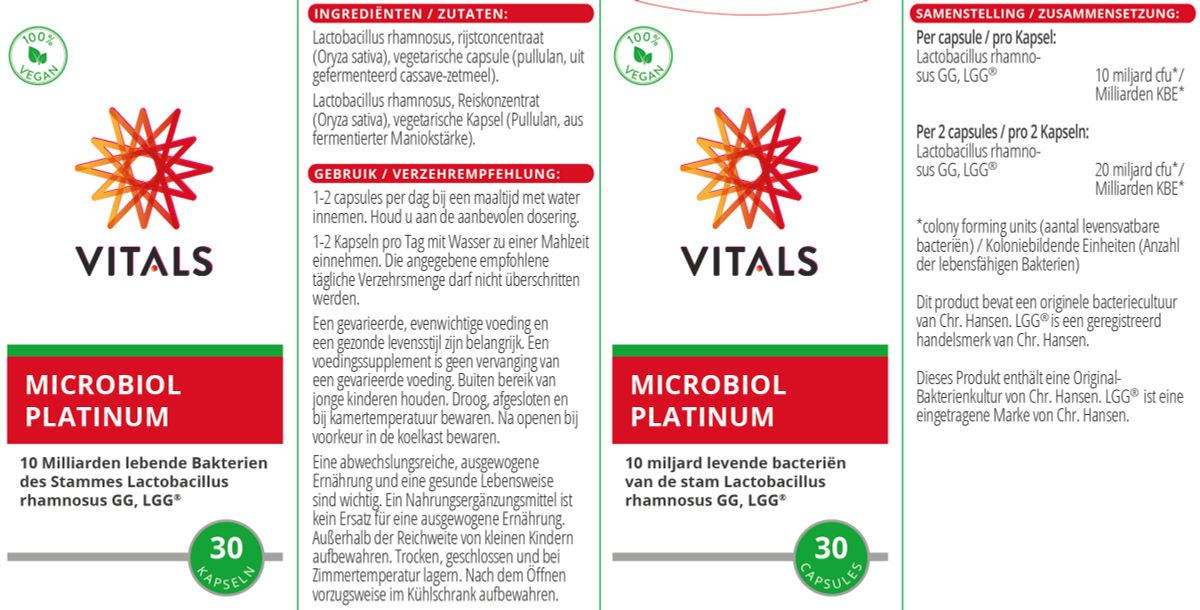 Microbiol Platinum Capsules afbeelding van document #1, label