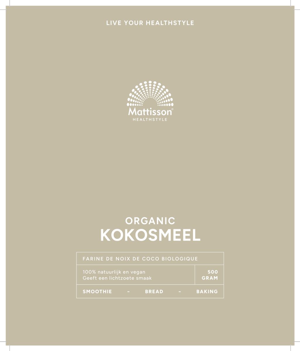 Biologische Kokosmeel afbeelding van document #1, label