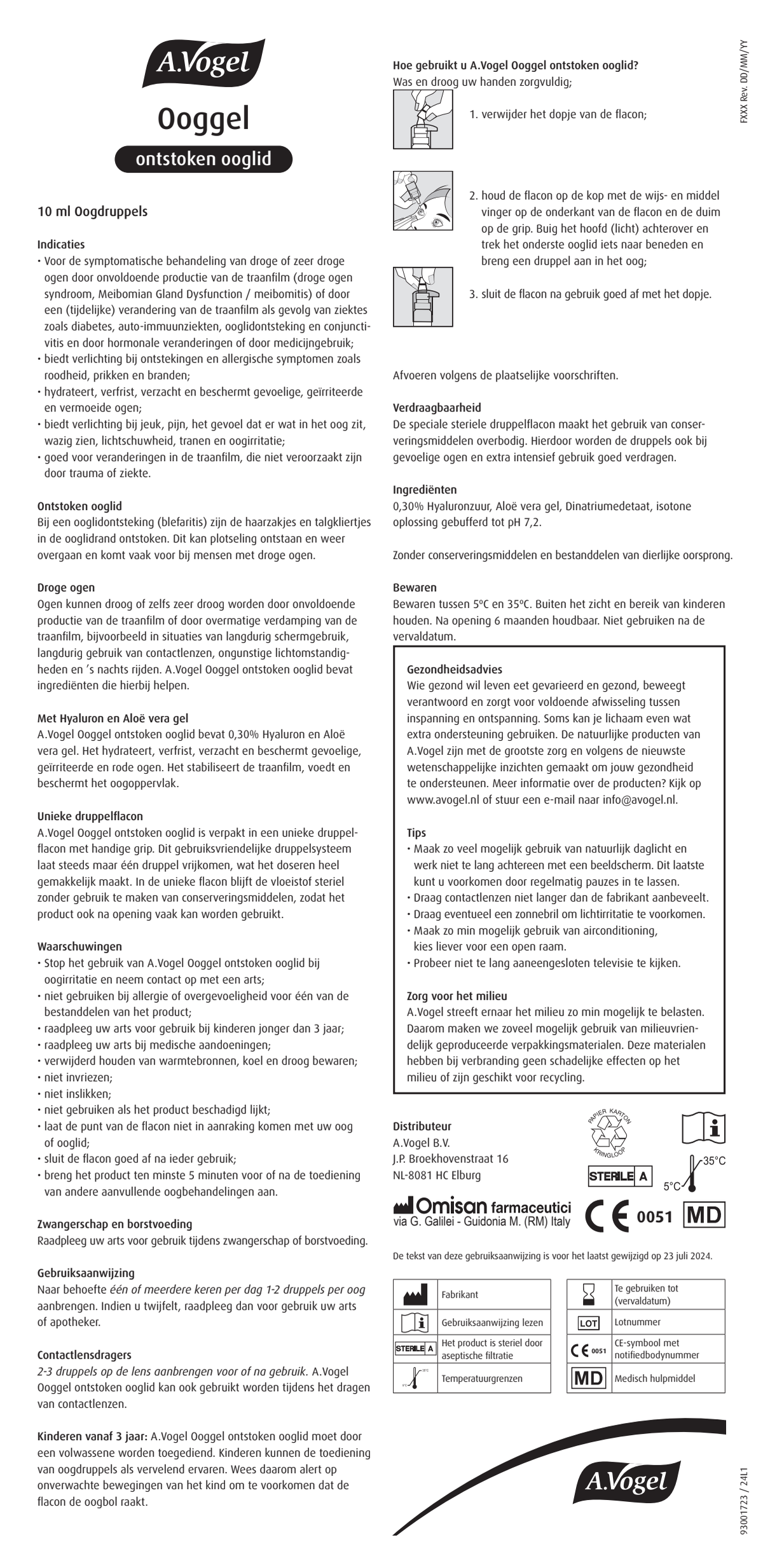 Ooggel Onstoken Ooglid afbeelding van document #1, instructions