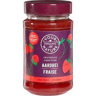 Your Organic Nature Fruitbeleg Aardbei 375GR