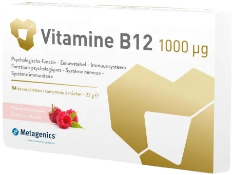 Metagenics Vitamine B12 1000mcg Kauwtabletten 84TB