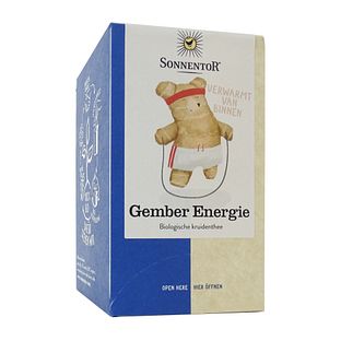 Sonnentor Gember Energie Kruidentheezakjes 18ST Sonnentor Gember Energie Kruidentheezakjes 18ST