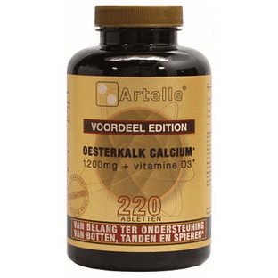 Artelle Oesterkalk Calcium 1200 mg Vitamine D3 Tabletten 220CP