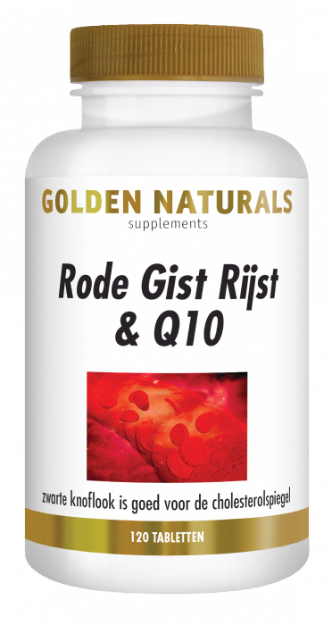 Golden Naturals Rode Gist & Q10 Tabletten 120VTB