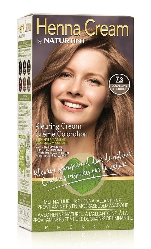 Naturtint Henna Cream 7.3 Goud Blond Semi-Permanente Kleuring afbeelding 1