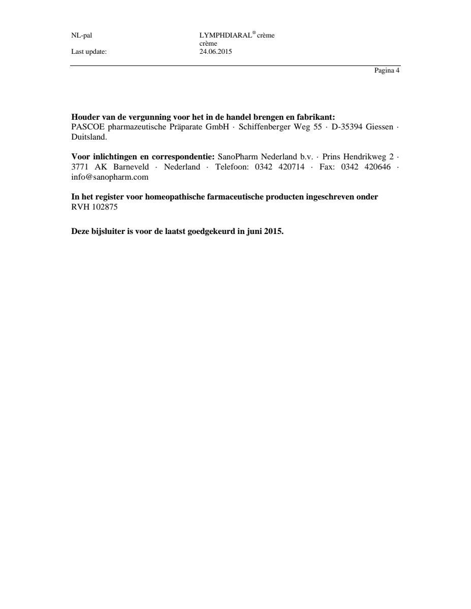 Lymphdiaral Zalf afbeelding van document #4, leaflet