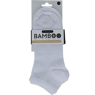 Naproz Bamboo Airco Shortsokken 3-Pack Wit 39-42 3PR
