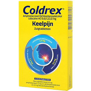 Coldrex Keelpijn Zuigtabletten 12ST