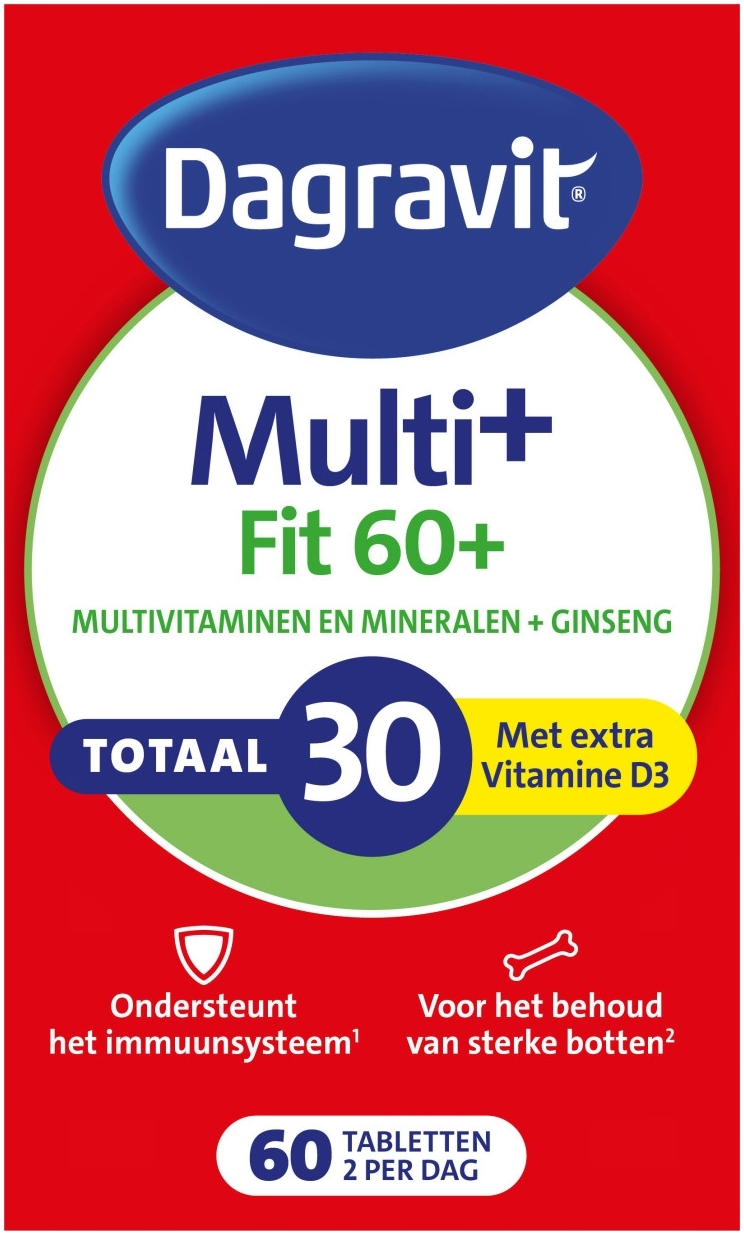 Dagravit Totaal 30 Multi+ Fit 60+ Tabletten
