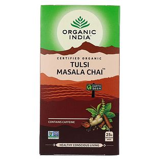 Organic India Tulsi Masala Chai Thee 25ZK Organic India Tulsi Masala Chai Thee 25ZK