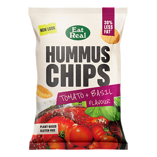Eat Real Hummus Chips Tomato & Basil 110GR