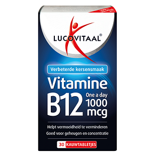 Lucovitaal Vitamine B12 1000mcg Kauwtabletten 30KTB Lucovitaal Vitamine B12 1000mcg Kauwtabletten 30KTB