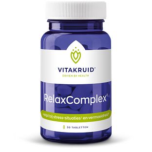 Vitakruid RelaxComplex oa Magnesium Tauraat & Vitamine D3 30TB Vitakruid RelaxComplex oa Magnesium Tauraat & Vitamine D3 30TB