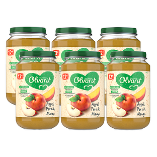 Olvarit 12m+ Appel Perzik Mango 200GR Olvarit 12m+ Appel Perzik Mango 200GR