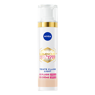 Nivea Luminous630 Antispot CC Fluid SPF30 - 01 Light 40ML Nivea Luminous630 Antispot CC Fluid SPF30 - 01 Light 40ML