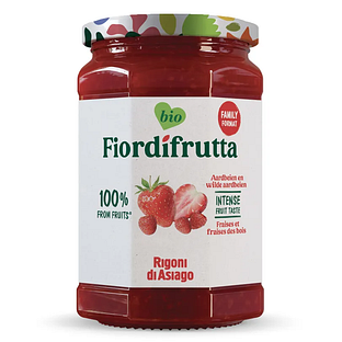 Fiordifrutta Biologische Aardbeien & Wilde Aardbeien Jam 600GR