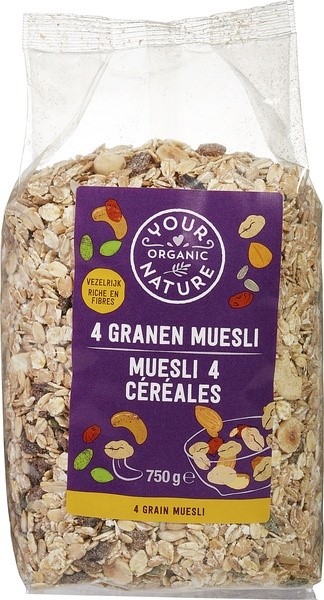 Your Organic Nature 4 Granen Muesli afbeelding