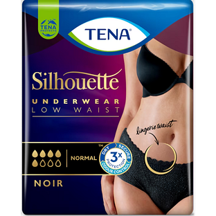 TENA Silhouette Underwear Low Waist Normal Noir L 10ST
