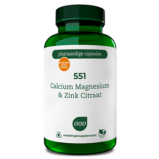 AOV 551 Calcium Magnesium & Zink Citraat Capsules 90VCP AOV 551 Calcium Magnesium & Zink Citraat Capsules 90VCP
