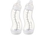 Difrax Doublepack S-babyfles Natural 250 ml 2ST Difrax Doublepack S-babyfles Natural 250 ml 2ST