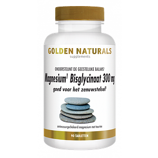 Golden Naturals Magnesium Bisglycinaat Tabletten 90VTB