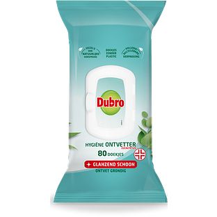 Dubro Hygiëne Ontvetter Doekjes Eucalyptus 80ST Dubro Hygiëne Ontvetter Doekjes Eucalyptus 80ST