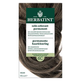 Herbatint Permanente Haarkleuring  Donker As-Blond 6C 170ML