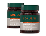 Bonusan Actief vitamine B12 1000 Complex + Vitamine D3 25 - Combiset 2 Stuks