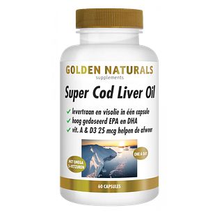 Golden Naturals Super Cod Liver Oil Capsules 60SG