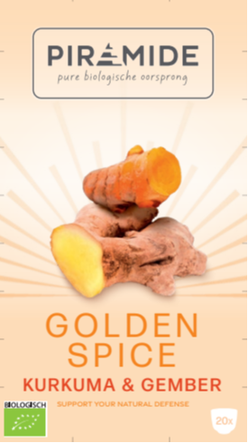 Piramide Golden Spice Kurkuma & Gember Thee