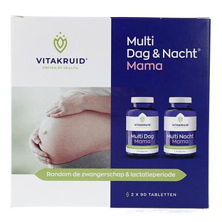 Vitakruid Multi Dag & Nacht Mama 100% Vegan 2 x 90 180TB Vitakruid Multi Dag & Nacht Mama 100% Vegan 2 x 90 180TB
