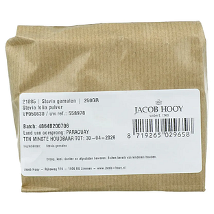 Jacob Hooy Stevia Gemalen 250GR