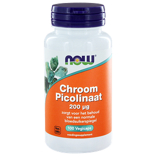 NOW Chromium Picolinaat 200mcg Capsules 100ST