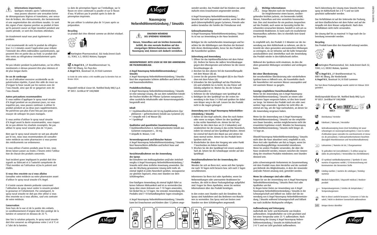Neusspray Bijholteontsteking/Sinusitis afbeelding van document #2, instructions