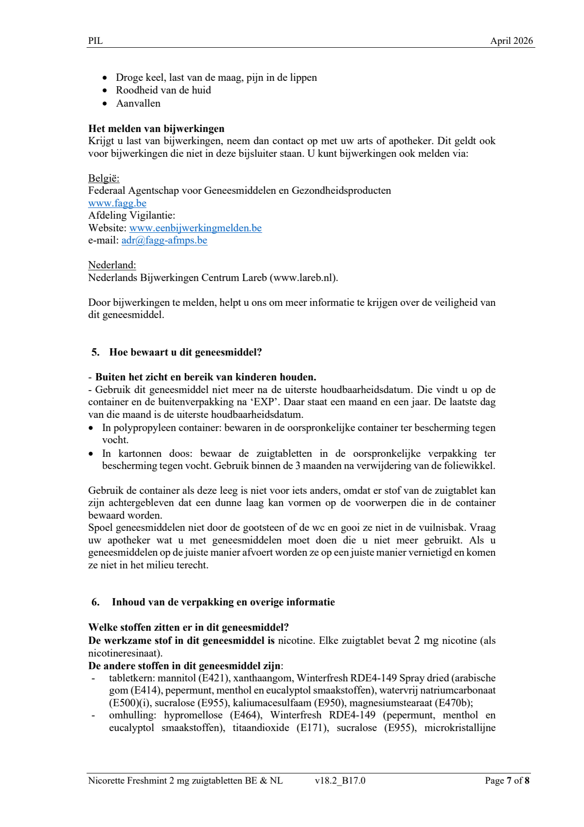 Freshmint 2mg Zuigtabletten afbeelding van document #7, leaflet