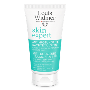Louis Widmer Skinexpert Anti-Roodheid Nachtemulsie Zonder Parfum 50ML Louis Widmer Skinexpert Anti-Roodheid Nachtemulsie Zonder Parfum 50ML