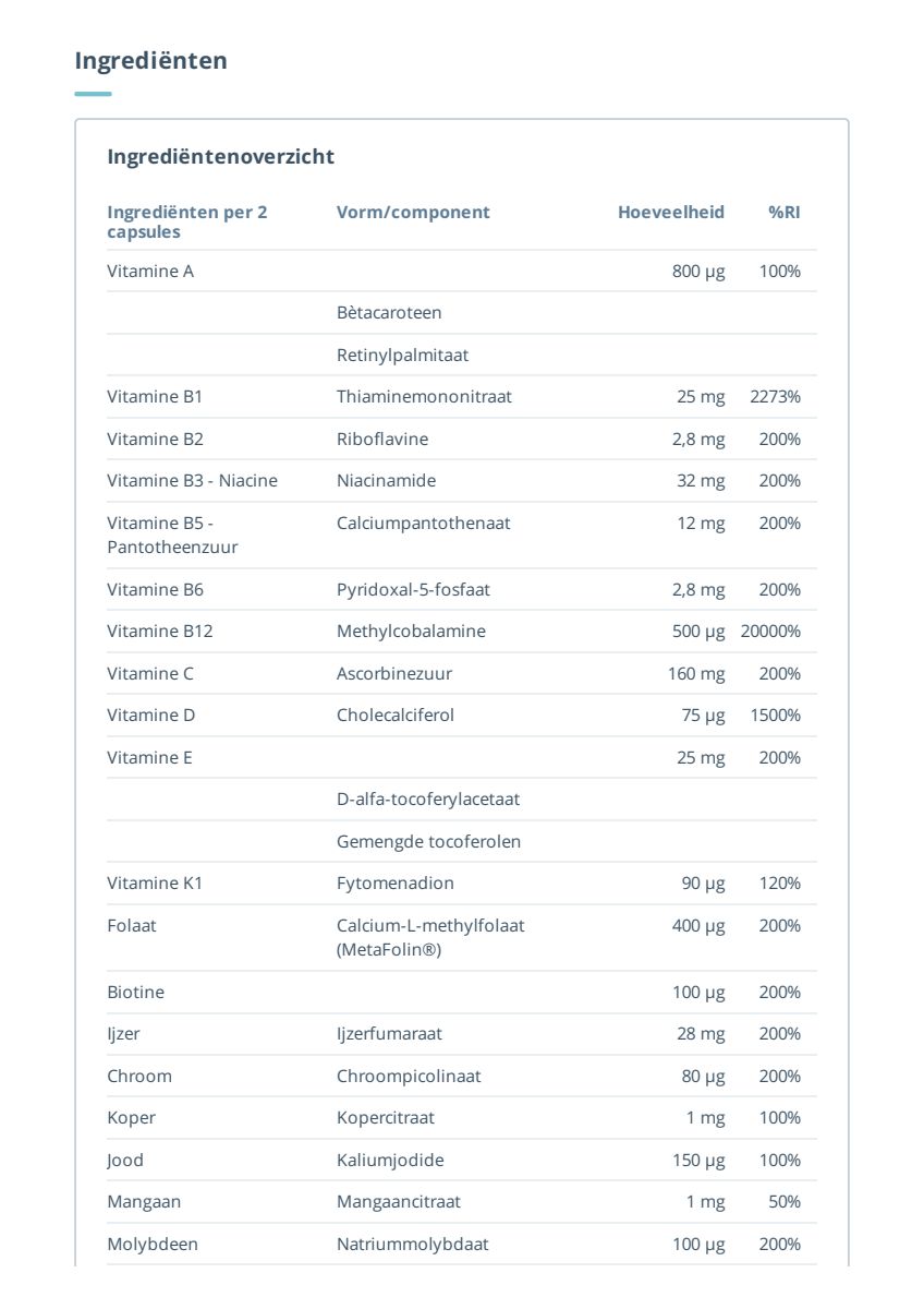 Barinutrics Multi Capsules afbeelding van document #2, instructions